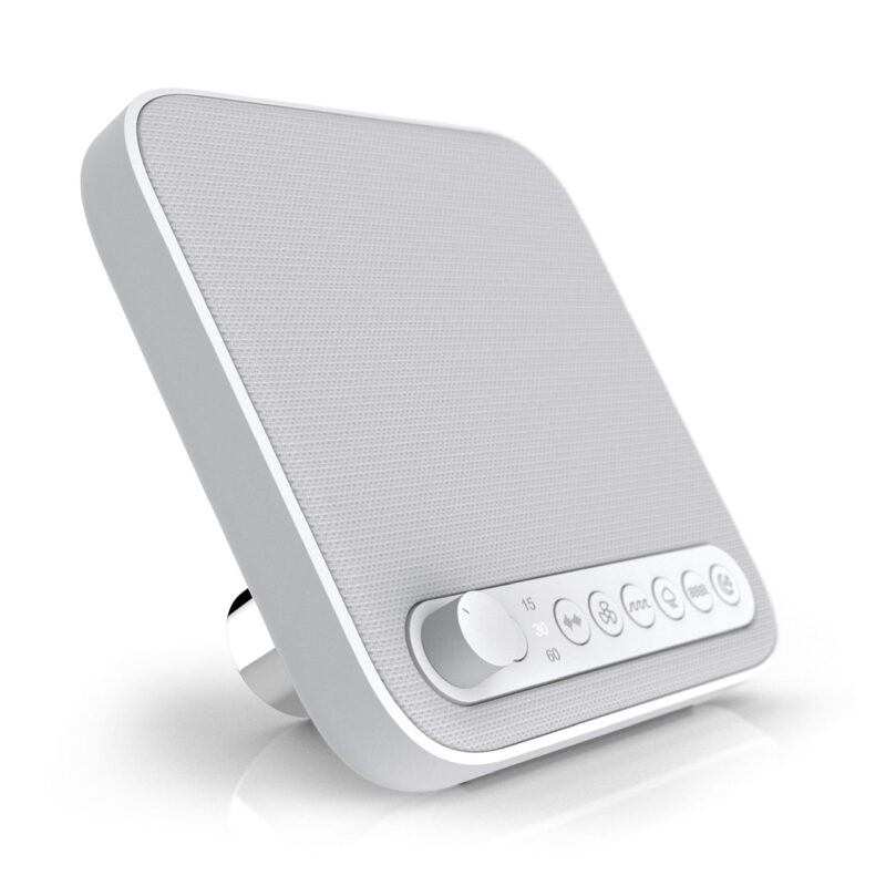 Catalog 3 Pure Enrichment® WAVE™ Premium Sleep Therapy Sound Machine with USB Charger - Seamless Looping with 6 Soothing All-Natural Sounds, & Auto-Off Timer - Easily Portable for Travel (White) Patented Design White