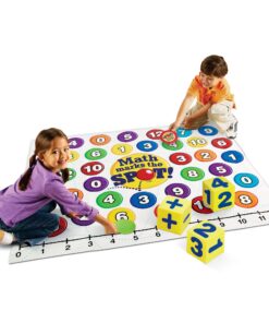 Learning Resources Math Marks The Spot Floor Game, Homeschool, Number Recognition, Addition & Subtraction, Ages 5+ 7 81SeYGz7QFL