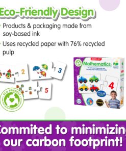 The Learning Journey: Match It! Mathematics - STEM Addition and Subtraction Calculation Activities Game - Teaches Early Math Facts with 30 Matching Pairs - Math Puzzle For Toddler Ages 3 to 6 12 81SfFqcZMgL