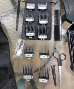 Wahl USA Elite Pro High-Performance Corded Home Haircut & Grooming Kit for Men – Electric Hair Clipper – Model 79602M Black 61 81Sg3tU9WRL