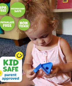 Skoolzy Nuts and Bolts 12 Piece Toy Building Block Set Sensory Occupational Therapy STEM for 18+ Months Toddler Toys & Kids, Includes eBook Travel 12 Piece 31 81ShpFxDbsL 1