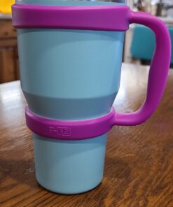 F-32 Handle - 19 COLORS - 20oz Size - Compatible with 20 Oz YETI Tumbler Travel Mug (20OZ, PURE PURPLE) 20ozPure Purple (100% Purple) 20.0 ounces 21 81Si4GN6k8L
