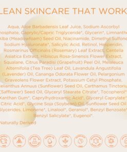 InstaNatural BHA Exfoliating Face Serum, Minimizes Lines, Wrinkles, and Blemishes, with Vitamin C and Salicylic Acid, 1 Fl Oz 27 81SinvlNfCL