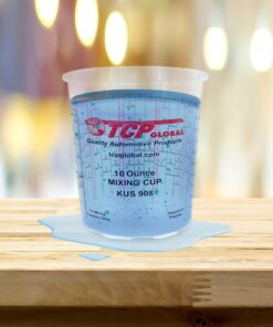 Custom Shop Brand (Full Case of 100 Each - 1/2 Pint (8oz) Paint Mixing Cups) - Cups Have Calibrated Mixing Ratios on Side of Cup BOX of 100 Cups Cups - Box of 100 + 12 Lids 14 81SjAvxPAwL