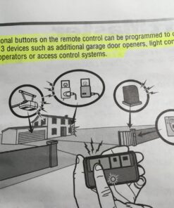 LiftMaster 890max Mini Key Chain Garage Door Opener Remote, 2.5" Long x 1.25" Wide x 1/2" Thick, Black with Gray Buttons 23 81SjWjtiBxL