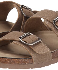 Madden Girl Women's Brando Slide-On Sandal 6 Taupe Fabric 15 81Sjk9IF5SL