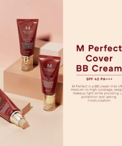 MISSHA M Perfect BB Cream No.23 Natural Beige for Light with Neutral Skin Tone SPF 42 PA +++ 1.69 Fl Oz - Tinted Moisturizer for face with SPF 1.69 Fl Oz (Pack of 1) No.23 (Natural Beige) 30 81Sjx wQQVL