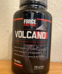 Force Factor Volcano Pre Workout Nitric Oxide Booster Supplement for Men with Creatine and L-Citrulline to Boost and Energy, Help Build Muscle, Better Pump and Workout, 120 Capsules 26 81SkvxGY PL
