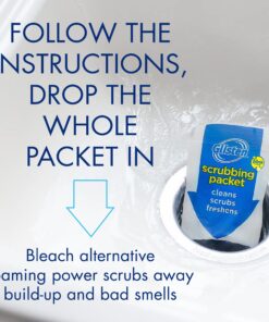 Glisten Garbage Disposer Cleaner and Freshener, Sink Disposal Odor Eliminator with Foaming Action, Lemon Scent, 4 Packets 4.9 Ounce (Pack of 1) 18 81SlfMcIaL