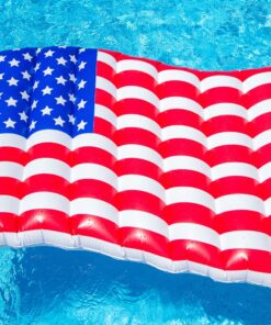 BigMouth Inc BMPF-AF Inflatable Giant Waving American Flag Pool Float 17 81Sog353viL