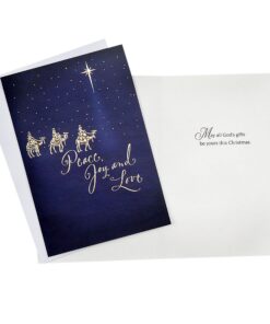 Hallmark Image Arts Religious Boxed Christmas Cards Assortment (4 Designs, 24 Christmas Cards with Envelopes) Gold Foil Icons, Religious Card Assortment 25 81SpJwh2n1L