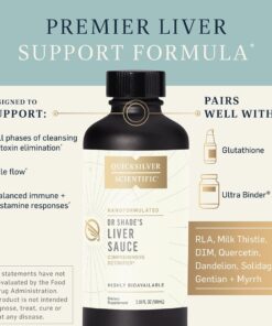 Alternative view of Quicksilver Scientific PushCatch Liver Detox Cleanse - 2 Piece Kit with Ultra Binder (Packets) & Liver Sauce (Liver Support Supplement with Milk Thistle Extract) to Support GI Detox & Toxin Binding