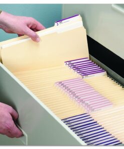 Smead File Folder, 1/3-Cut Tab, Letter Size, Manila , Assorted Positions, 100 Per Box (10330) 17 81SpRVR2V L