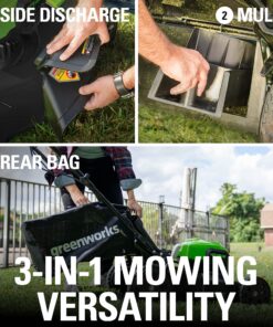 Greenworks 40V 21" Brushless Cordless (Push) Lawn Mower (75+ Compatible Tools), 5.0Ah Battery and Charger Included 21" Mower (5.0Ah) 40 81SproOnjL