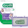 GUM Orthodontic Wax for Braces and Dental Devices - Soothing Dental Wax with Vitamin E and Aloe Vera - Clear Color and Refreshing Mint Flavor (Pack of 1) 1 ct