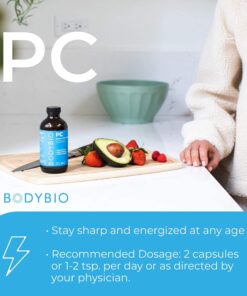 BodyBio Brain Supplement 8 oz - Pure Phospholipid Complex for Healthy Aging | Nootropics Booster | Enhance Focus, Memory, Cellular Repair Phosphatidylcholine for Increased Bioavailability 8 Fl Oz (Pack of 1) 12 81SsgnQ7Y2L