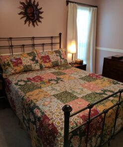 Greenland Home Antique Chic Authentic Patchwork Cotton Quilt Set, Multicolor, 3-Piece King/Cal King King/California King (3 Piece) 31 81StZDutu0L