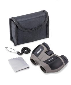 Carson MiniScout 7x18mm Ultra Compact Porro Prism Binoculars (JD-718), 1.5 H x 3.5 L x 2.75 W MiniScout 7x18mm Binoculars 11 81SuAWc7L