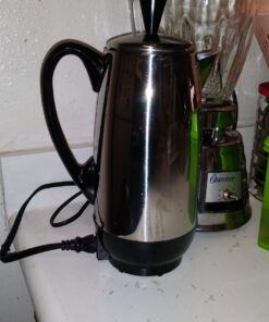 Farberware 12-Cup Electric Percolator Coffee Pot, Premium Stainless Steel, FCP412 12 Cup 40 81SwHhp d L