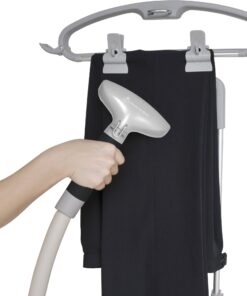 SALAV GS45-DJ Professional Upright Garment Steamer with Roll Wheels, Multi-Function Extra Wide Hanger, Fabric Brush & Mini Ironing Paddle, 1500 watts, Silver 24 81SzNIiqdkL
