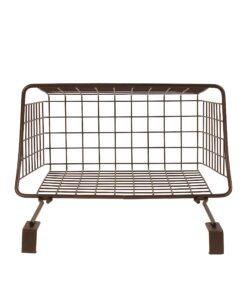 Spectrum Grid Over The Cabinet Wire Storage Basket Large (Bronze) - Organizer for Bathroom, Kitchen, Under Sink, Pantry, Hair Tools, & More 30 81SzUrbQ rL