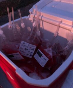 Amazlab Halloween Party Cups, Live Blood of Theme Parties- IV Blood Bag Drink Containers 11.5 FL Oz, Vampire/ Hospital/Halloween Theme Party Favors, Nurse Graduation Party Props (10Packs) 31 81T0P8I7cLL