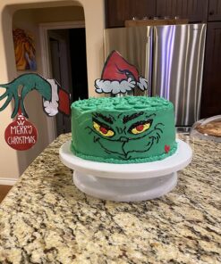 Kootek Cake Decorating Kit Baking Supplies Cake Turntable with 2 Frosting Straight Angled Spatula 3 Icing Smoother Scrapers Baking Accessories Tools for Beginners and Pros, White 30 81T0W9X jxL