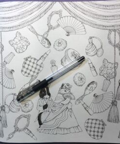 Mori ga kanaderu rhapsody. Rhapsody in the forest.(Coloring Book Japan Edition) 42 81T1hwe29DL