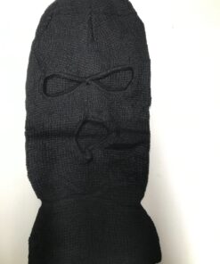 SATINIOR 3 Holes Full Face Cover Outdoor Balaclava Knitted Neck Gaiter Ski Mask for Sports Cycling Medium Pure Black 23 81T2tA dLUL