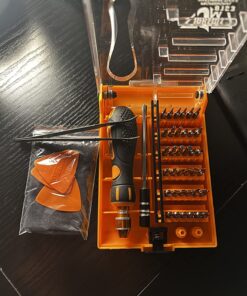 Screwdriver Set By JAKEMY, 43 in 1 Precision Screwdriver Kit Magnetic Replaceable Bits Repair Tool Kit Opening Tool and Tweezer for phone Cellphone PC Electronics Jm-8153+ 43 in 1 49 81T4B6VplSL