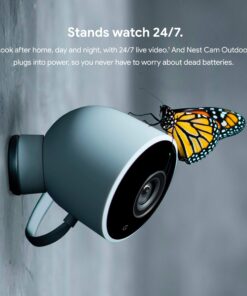 Google Nest Cam Outdoor 2-Pack - 1st Generation - Weatherproof Outdoor Camera - Surveillance Camera with Night Vision - Control with Your Phone 42 81T4h5F1BoL