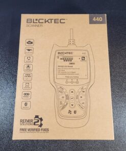 BLCKTEC 440 Bluetooth OBD2 Scanner Diagnostic Tool - Car Code Reader and Scanner for Car - Comes with Live Data - Battery/Charging System Test - Works for All OBD Compliant Cars 1996 & Newer 43 81T5qjWAQfL