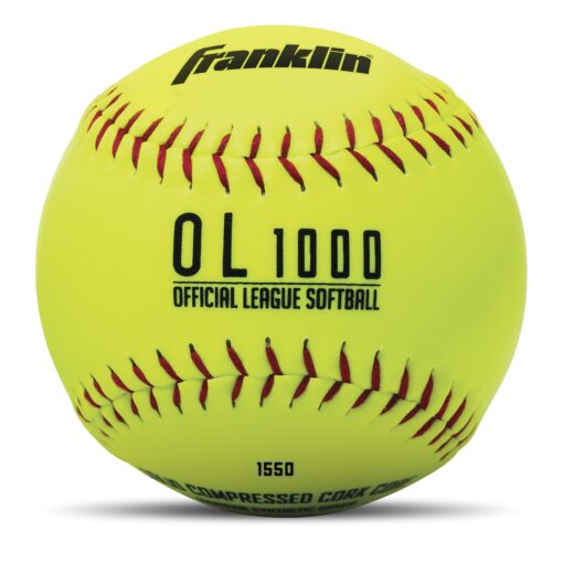 Franklin Sports Official Size Softballs - 12" Softballs - Fastpitch Practice Softballs - Great for Practice + Training - Official Size + Weight 4 Softballs