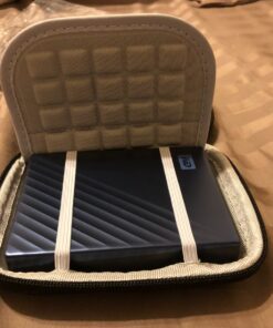 Lacdo Hard Drive Carrying Case for Western Digital WD Elements/WD My Passport/WD My Passport Ultra Portable External Hard Drive HDD 1TB 2TB 4TB 5TB USB 3.0 Protective Storage Travel Bag, Black 66 81T6 BFpXyL
