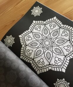 Mandalas At Midnight: A Mandala Coloring Book 68 81T646yXaFL