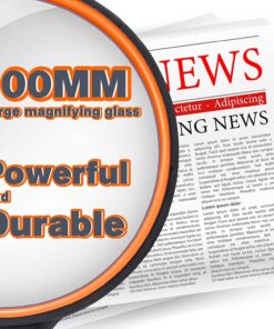 Dicfeos Magnifying Glass 10X Handheld Reading Magnifier with Cleaning Cloth-100MM Large Magnifying Lens with Non-Slip Soft Handle for Seniors Book Newspaper Reading and Kids Nature Hobby Exploration 18 81T7pT8MYL