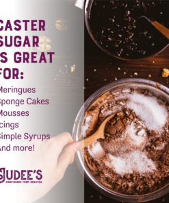 Judee's Superfine Caster Sugar - 2.5 lbs - Delicious and 100% Gluten-Free - Bakers Sugar for Homemade Treats, Baked Goods, and Toppings - Airy and Smooth 2.5 Pound (Pack of 1) 20 81T7upc79oL