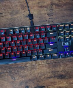 Redragon K556 RGB LED Backlit Wired Mechanical Gaming Keyboard, 104 Keys Hot-Swap Mechanical Keyboard w/Aluminum Base, Upgraded Socket and Noise Absorbing Foams, Soft Tactile Brown Switch K556 Wired 36 81T8jxaq3yL