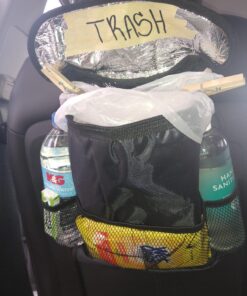 KAFEEK Car Seat Organizer/Auto Seat Back Organizer/Multi-Pocket Travel Insulated Drinks Holder Cooler/Storage Bag Cool Wrap Bottle Bag with Mesh Pockets(Heat-Preservation) 1-Pack 31 81TCBoSOrL