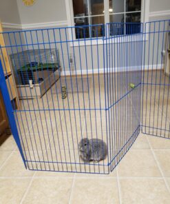 Kaytee Pet-N-Playpen with Mat for Pet Rabbits, Guinea Pigs, Ferrets or Other Small Animals 30 81TDnVBkrJL