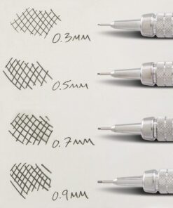 Pentel Graph Gear 500 Automatic Drafting Pencil with Lead and Mini Eraser, 0.5 mm (PG525LEBP),Black,1 Pack w/ Lead & Eraser 30 81TFfE7fPdL 1