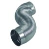 Deflecto Aluminum Duct with Connectors, Semi Ridgid, Flexible , 4" x 2', Silver (AM42) 53 81TGa2iDoHL