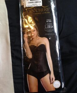 Ann Chery Corset Waist Trainer for Women’s Weight Loss - Colombian Waist Cincher - 2 Hook Latex Body Shaper Medium Black 37 81TGgxOwVL