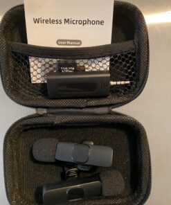 BZXZB Wireless Microphone for Camera/Computer/Laptop/MacBook/Phone, Professional Lavalier Lapel Mic for Video Recording, YouTube, Vlog, Tiktok, Interview K35 25 81TGrUxG FL