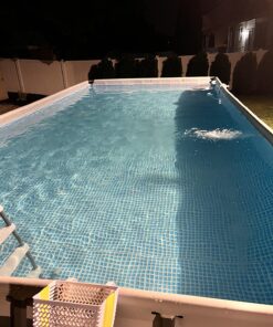 INTEX 26367EH Ultra XTR Deluxe Rectangular Above Ground Swimming Pool Set: 24ft x 12ft x 52in – Includes 2100 GPH Sand Filter Pump – Saltwater System – SuperTough Puncture & Rust Resistant 24FT x 12FT x X 52IN with Sand Filter Pump & Saltwater System 53 81TIP6vtvJL 2