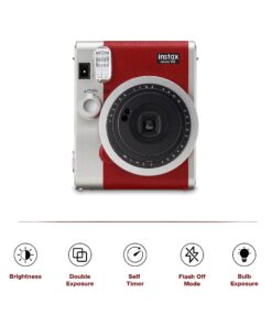 Fujifilm Instax Mini 90 Instant Film Camera (Brown) Brown Camera Only 34 81TL1rFavqL