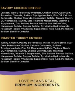 SHEBA PERFECT PORTIONS Paté Adult Wet Cat Food Trays (24 Count, 48 Servings), Savory Chicken and Roasted Turkey Entrée, Easy Peel Twin-Pack Trays 1.32 Ounce (Pack of 24) 29 81TNKIp3pL