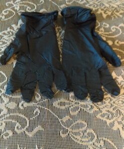 AMMEX Black Nitrile Exam Gloves, Box of 100, 3 Mil, Size Small, Latex Free, Powder Free, Textured, Disposable, Non-Sterile, Food Safe, ABNPF42100BX Small (Pack of 100) 50 81TONwOU3tL