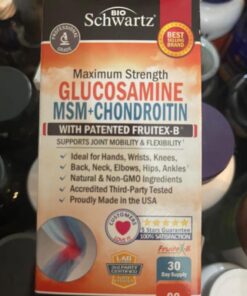 Glucosamine Chondroitin MSM 2110mg - Joint Support Supplement with Turmeric Curcumin for Hands Back Knee & Joint Health for Men & Women - Gluten-Free Non-GMO Supplement - Made in USA - 90 Capsules 90 Count (Pack of 1) 51 81TQ3G1w8L