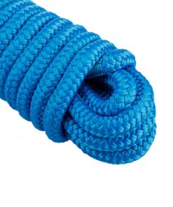 Amarine Made Double Braided Nylon Dock Lines 7700 lbs Breaking Strength (L: 25 ft. D:5/8 inch Eyelet: 15 inch) Marine Mooring Rope Boat Dock Lines Working Load Limit:1540 lbs 13 81TQNEgE9fL